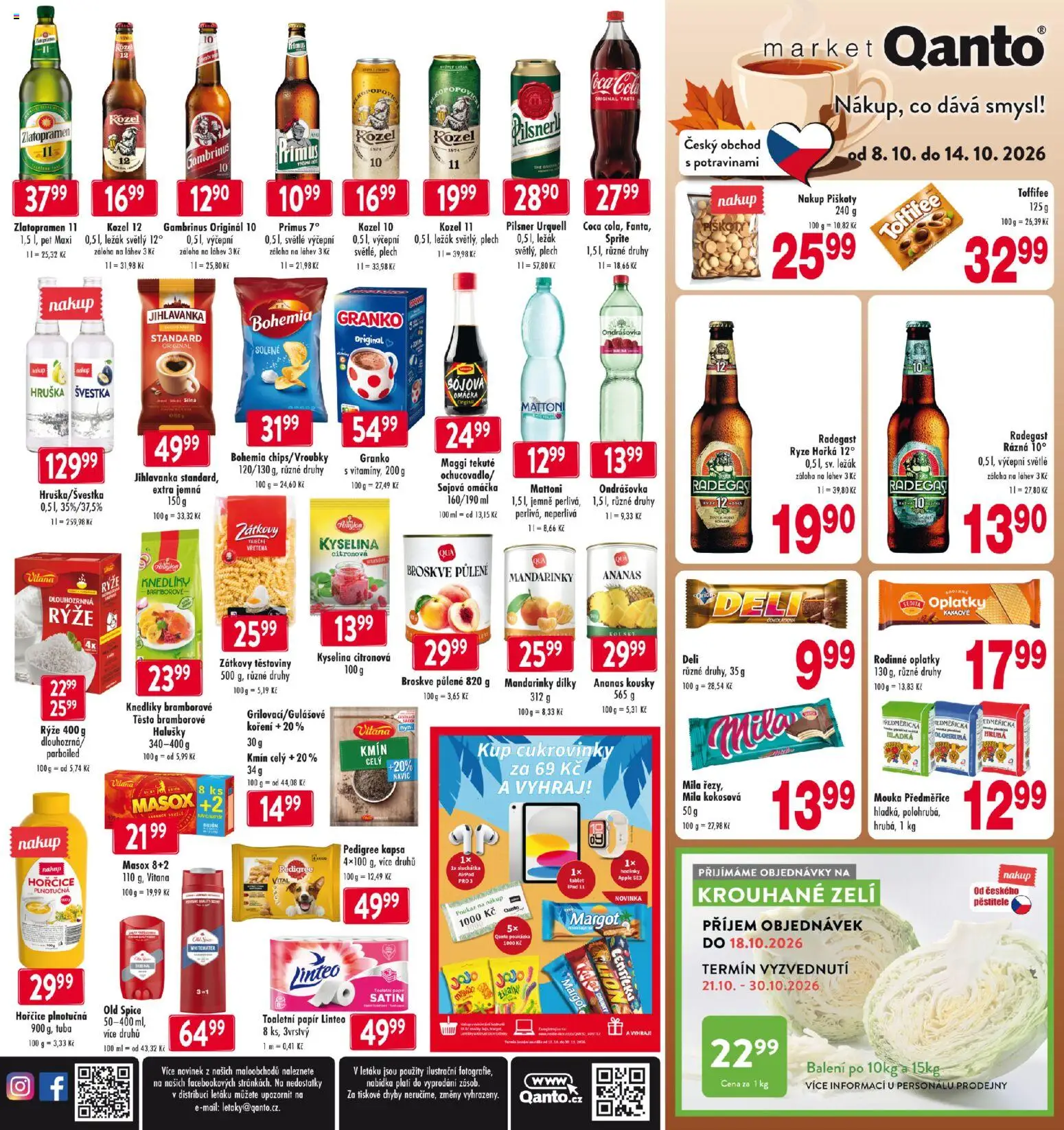 Náhled nabídky: Astur & Qanto Astur & Qanto leták platný od 08.10.2026 - Apple, Mattoni, Granko, Tuba, Sprite, Masox, Ondrášovka, Zlatopramen