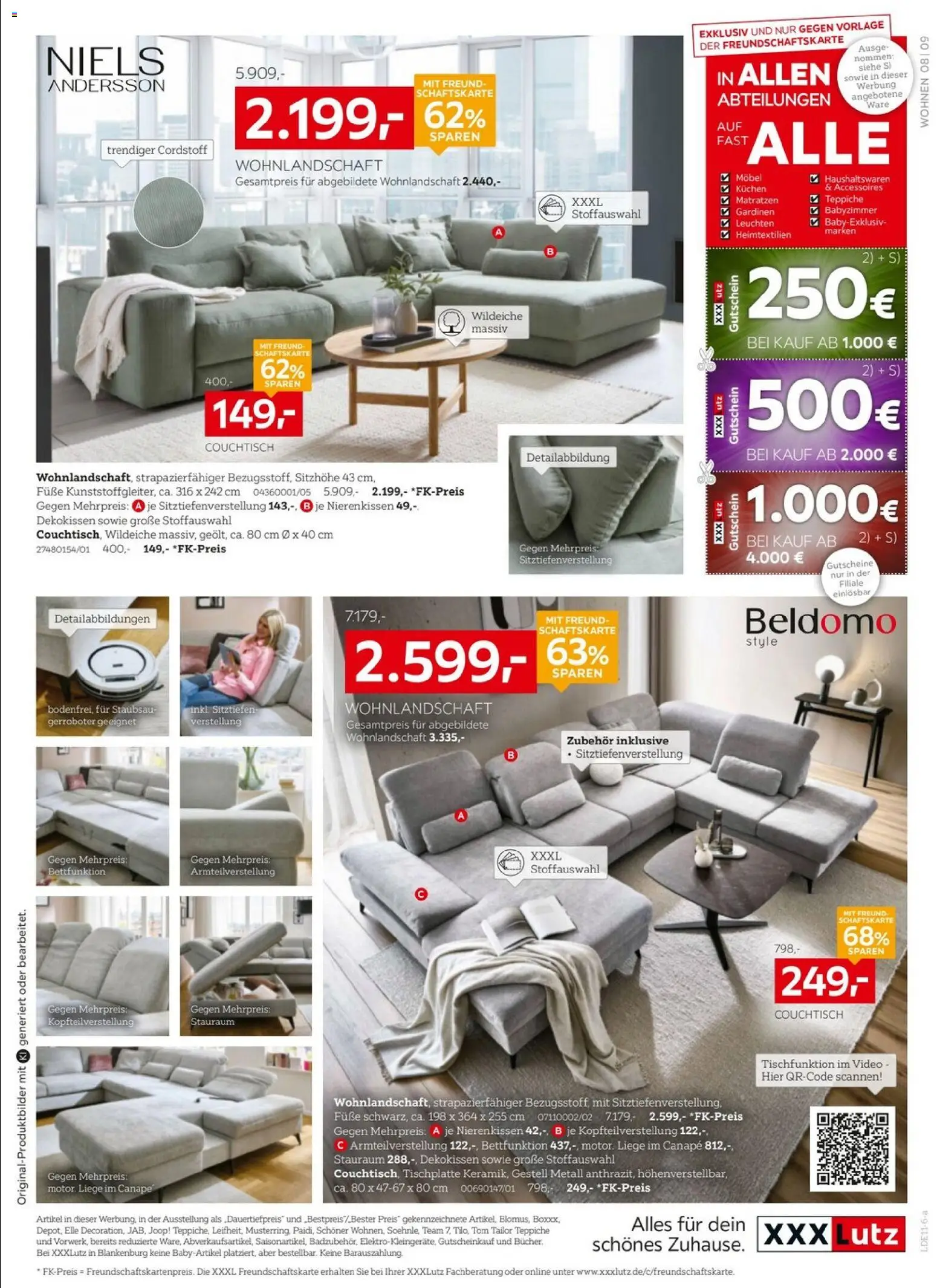 Vorschau von dem Prospekt des Geschäftes XXXLutz, gültig ab dem 24.10.2026 - Couchtisch, Kuchen, Video, Wohnlandschaft, Liege
