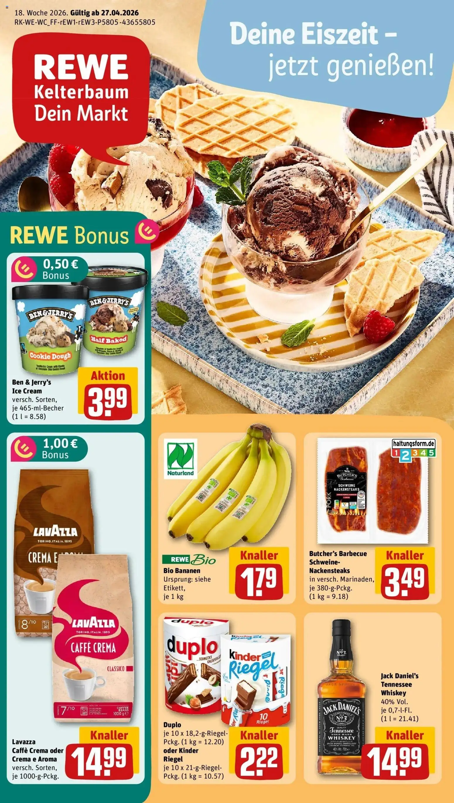 Vorschau von dem Prospekt des Geschäftes Rewe, gültig ab dem 27.04.2026