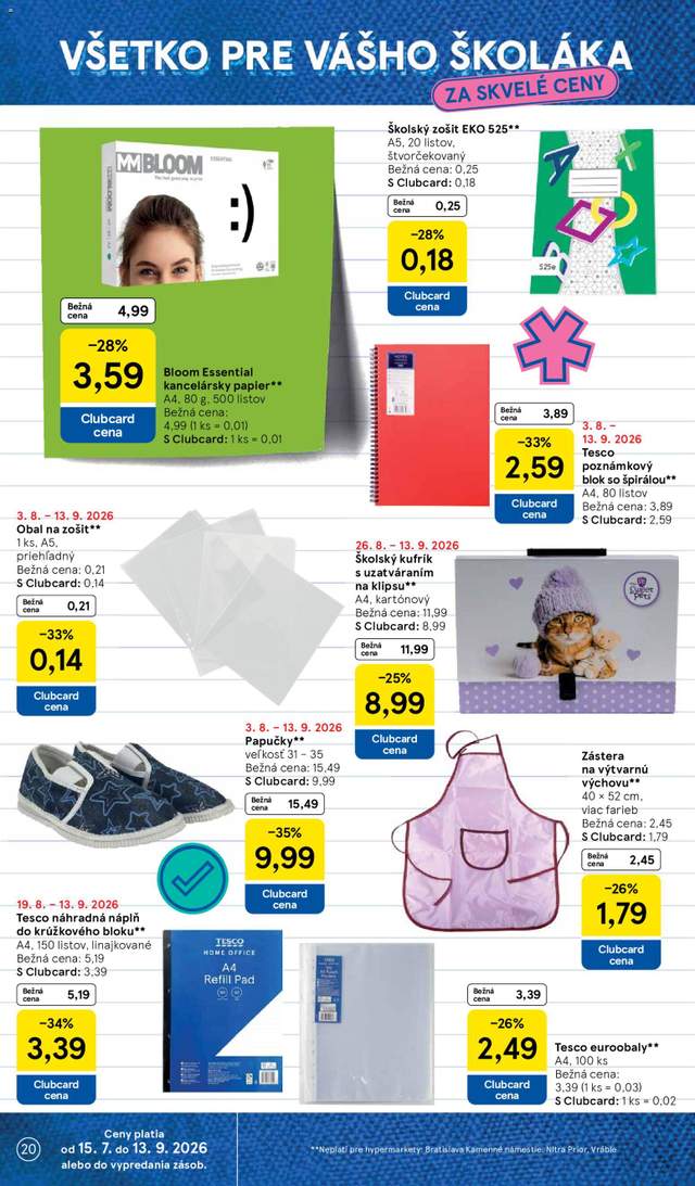 Nový Tesco leták od 02.09.