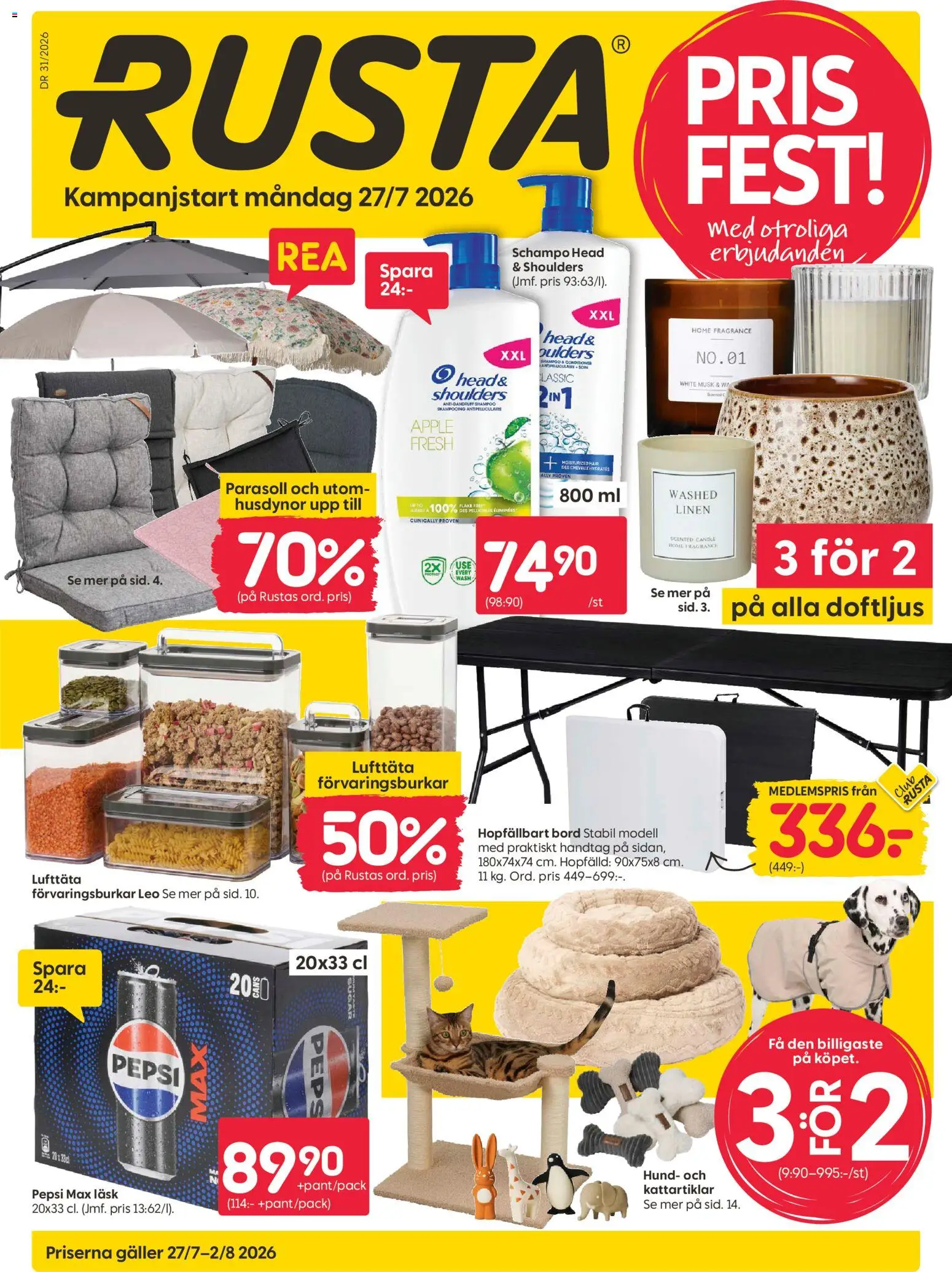 Förhandsgranska reklamblad Rusta erbjudanden från butik Rusta gäller från 27/07/2026