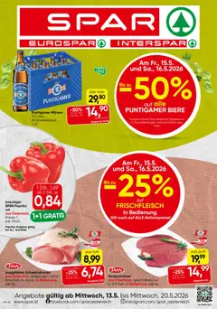 Vorschau der Angebote: Spar Spar Flugblatt - Steiermark gültig ab 13.05.2026