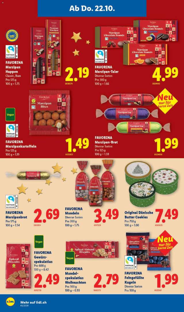 Neue Lidl Aktionen ab 22.10.
