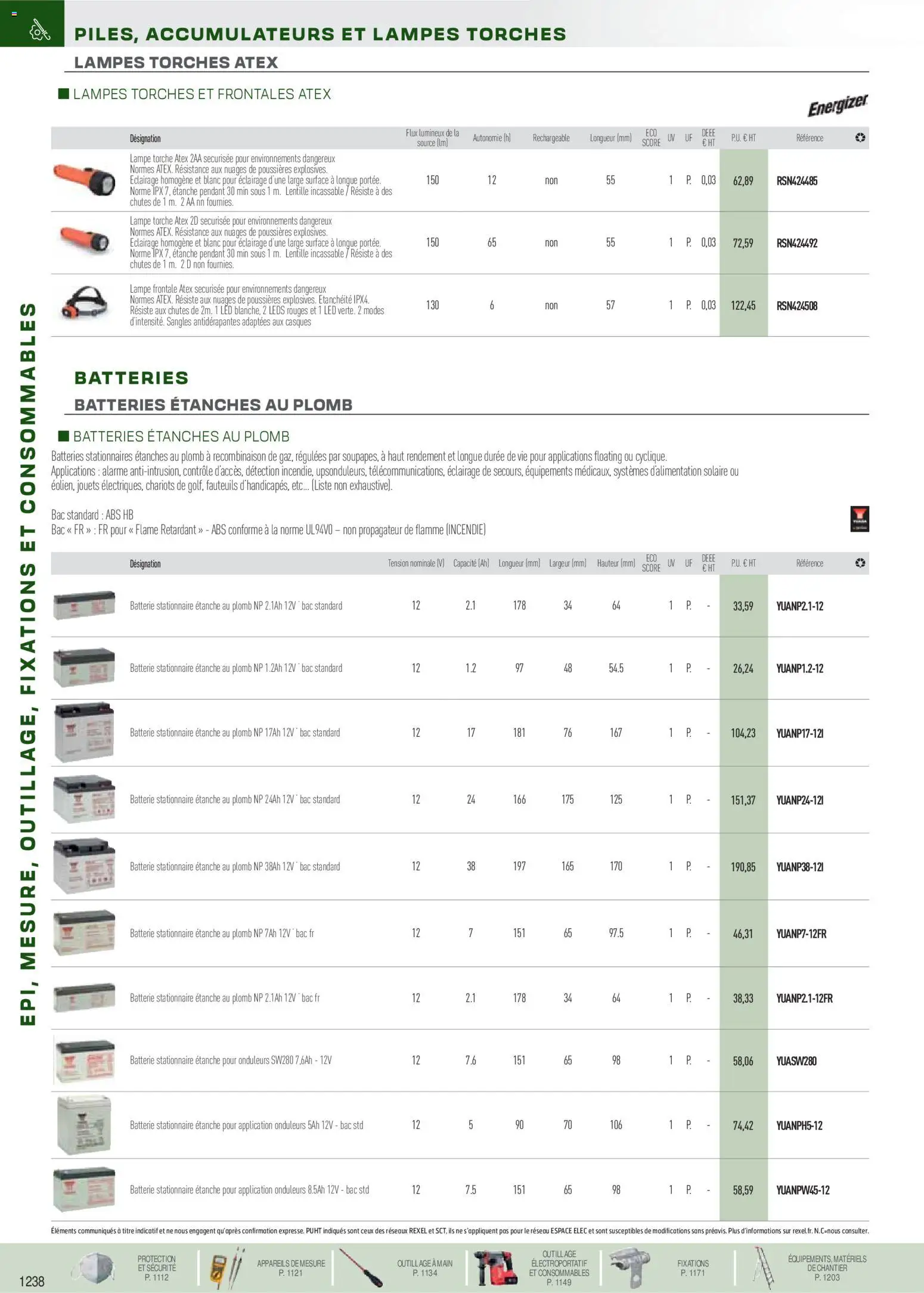 Prévisualisation de Brochure EPI, mesure, outillage, fixations et consommables du magasin Rexel formulaire valide 18/11/2025 - Jouets, Batterie, Lentille, Lampe, Lampe frontale, Éclairage