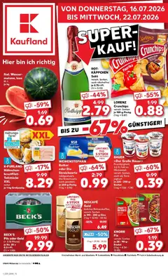 Vorschau von dem Prospekt des Geschäftes Kaufland, gültig ab dem 16.07.2026