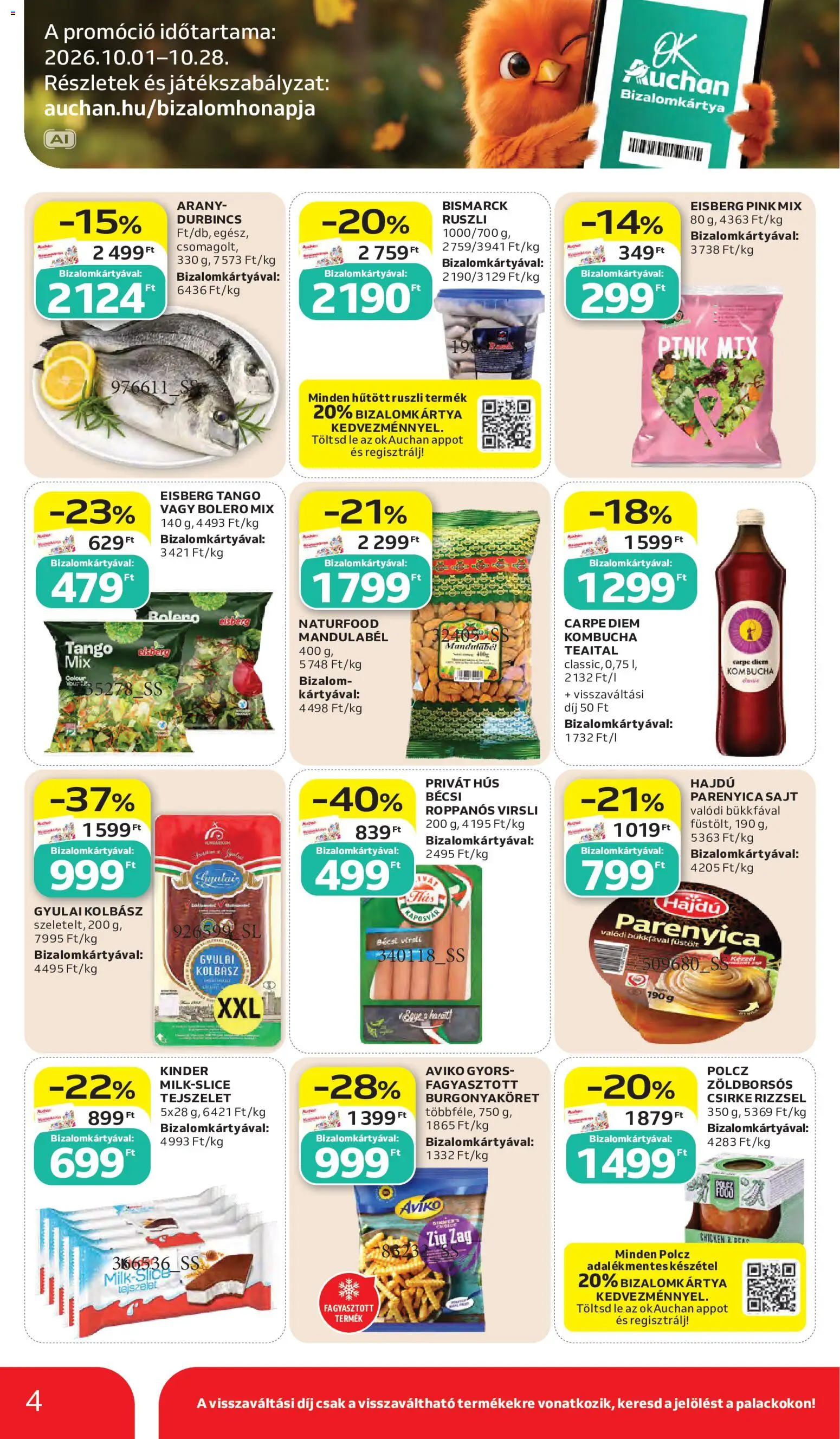 Auchan - Auchan akciós újság megtekintése, amely érvényes 2026.10.15.-től