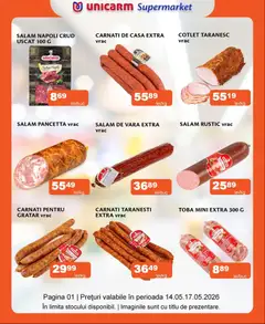 Previzualizarea de cataloage: Unicarm Unicarm Catalog Carne valabil de la 14.05.2026