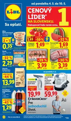 Náhľad Lidl letáku platného od 04.05.2026