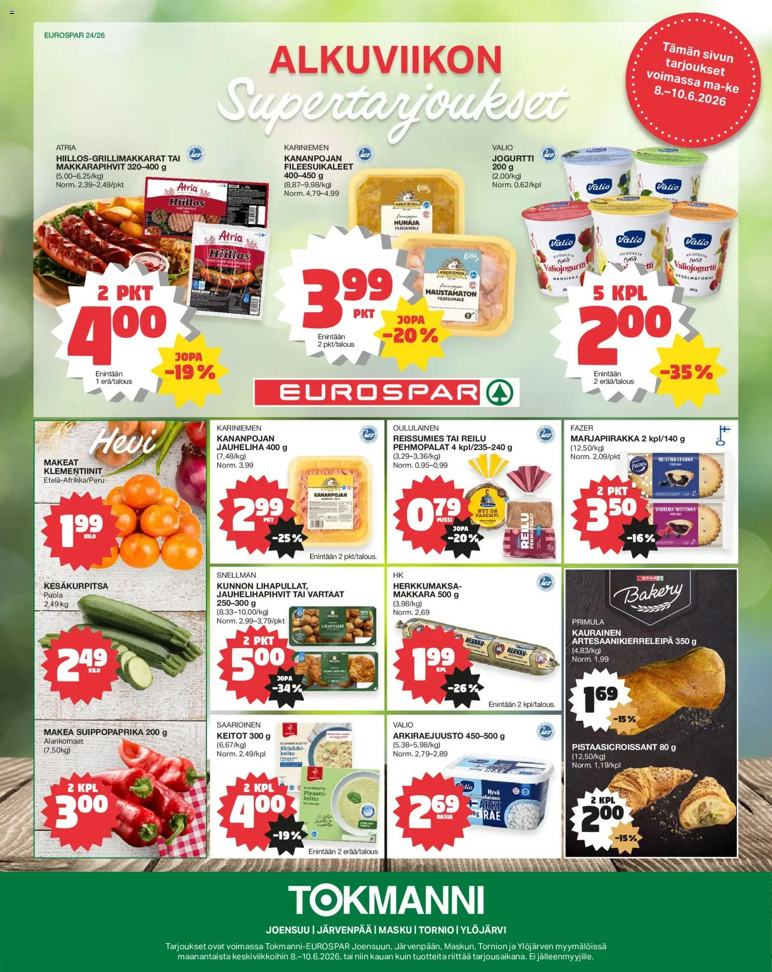 Kaupan Tokmanni Tokmanni - EUROSPAR esikatselu, voimassa 08/06/2026