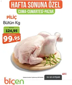 Biçen Market Biçen Market - Hafta Sonuna Özel - Piliç 11.09.2026 - Broşürünün önizlemesi