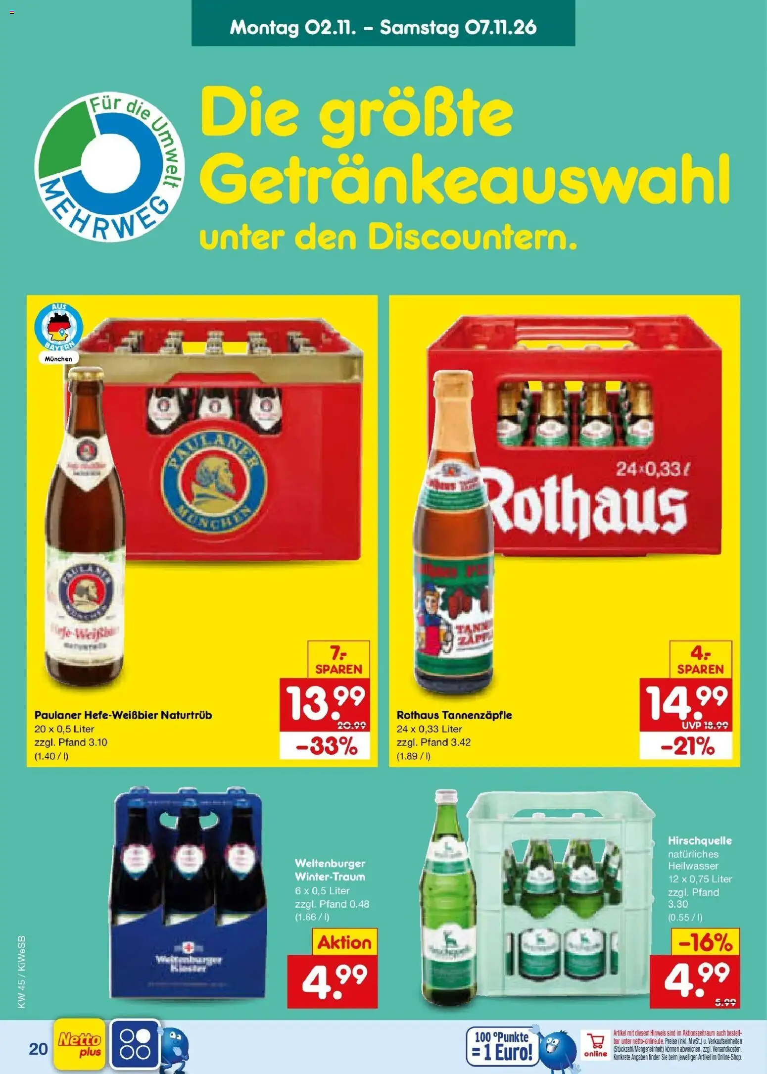 Vorschau von dem Prospekt des Geschäftes Netto Marken-Discount, gültig ab dem 02.11.2026 - Paulaner
