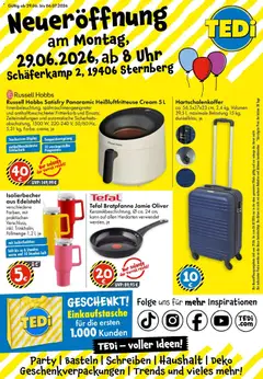 Vorschau von dem Prospekt des Geschäftes TEDi, gültig ab dem 29.06.2026
