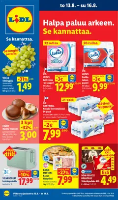 Kaupan Lidl Lidl tarjoukset esikatselu, voimassa 13/08/2026