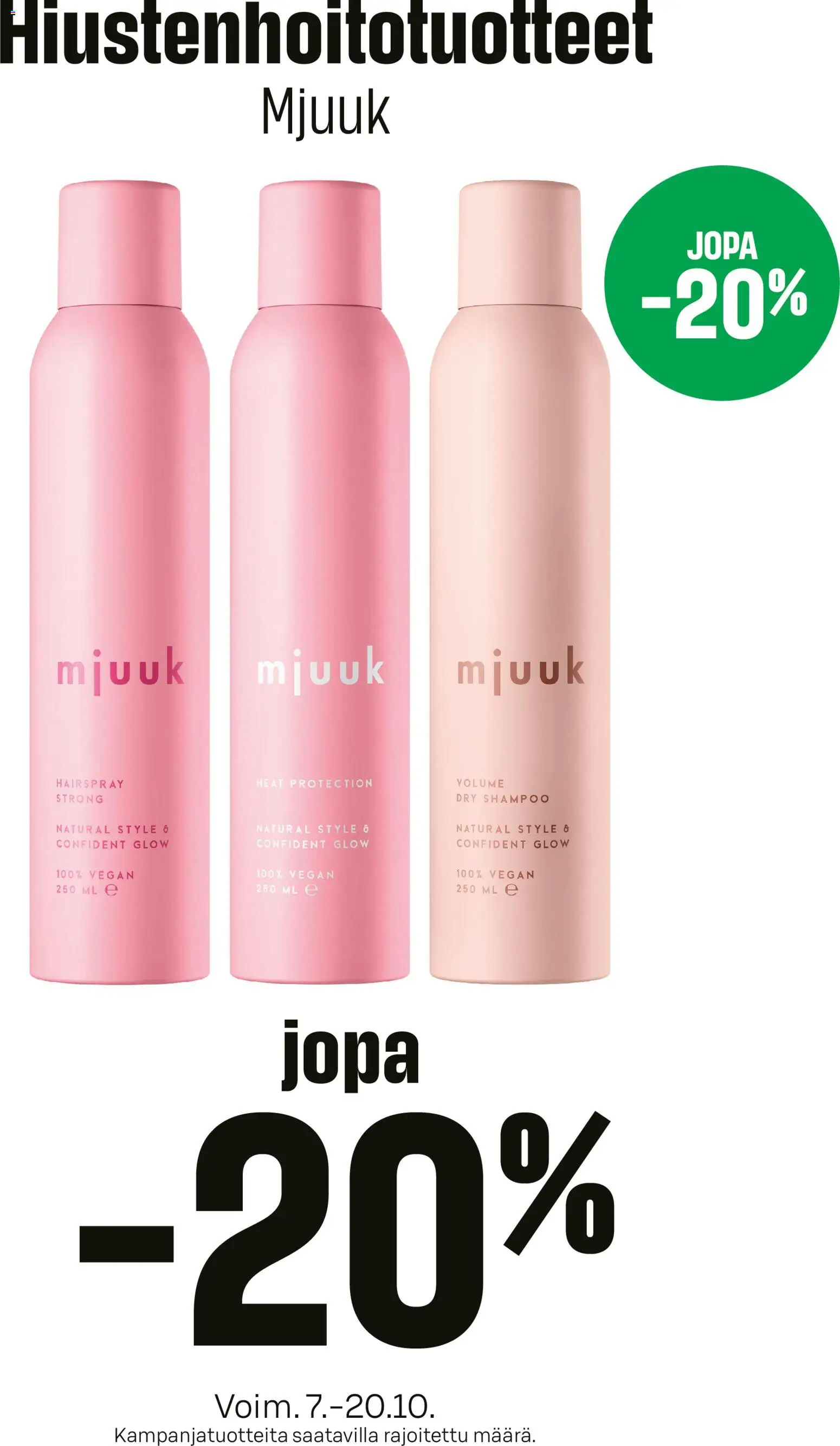 Kaupan S-market S-market Hiustenhoitotuotteet Mjuuk esikatselu, voimassa 07/10/2026 - Shampoo