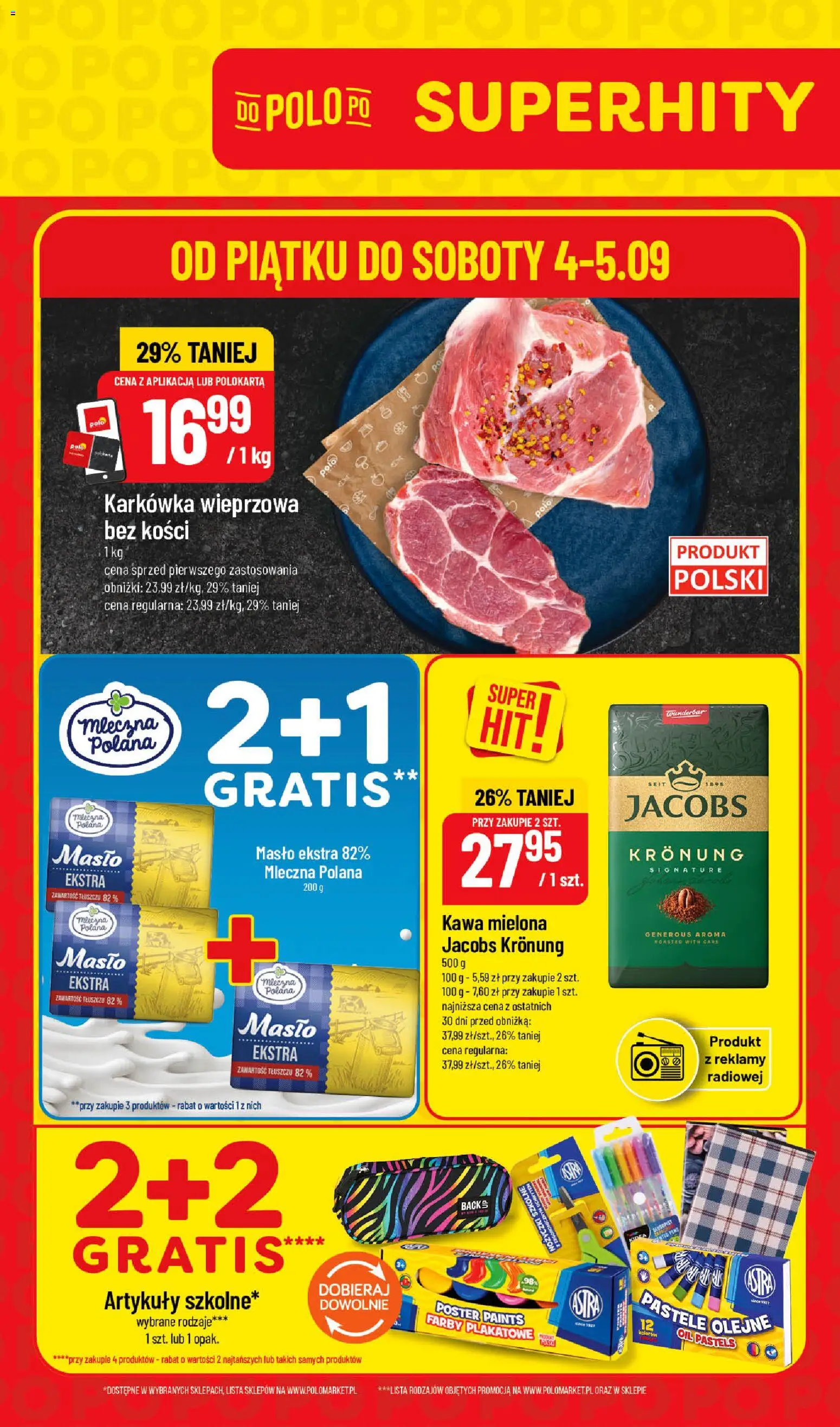 Pogląd gazetki "POLOmarket gazetka - Super Hity" ze sklepu POLOmarket ważnej od 04.09.2026