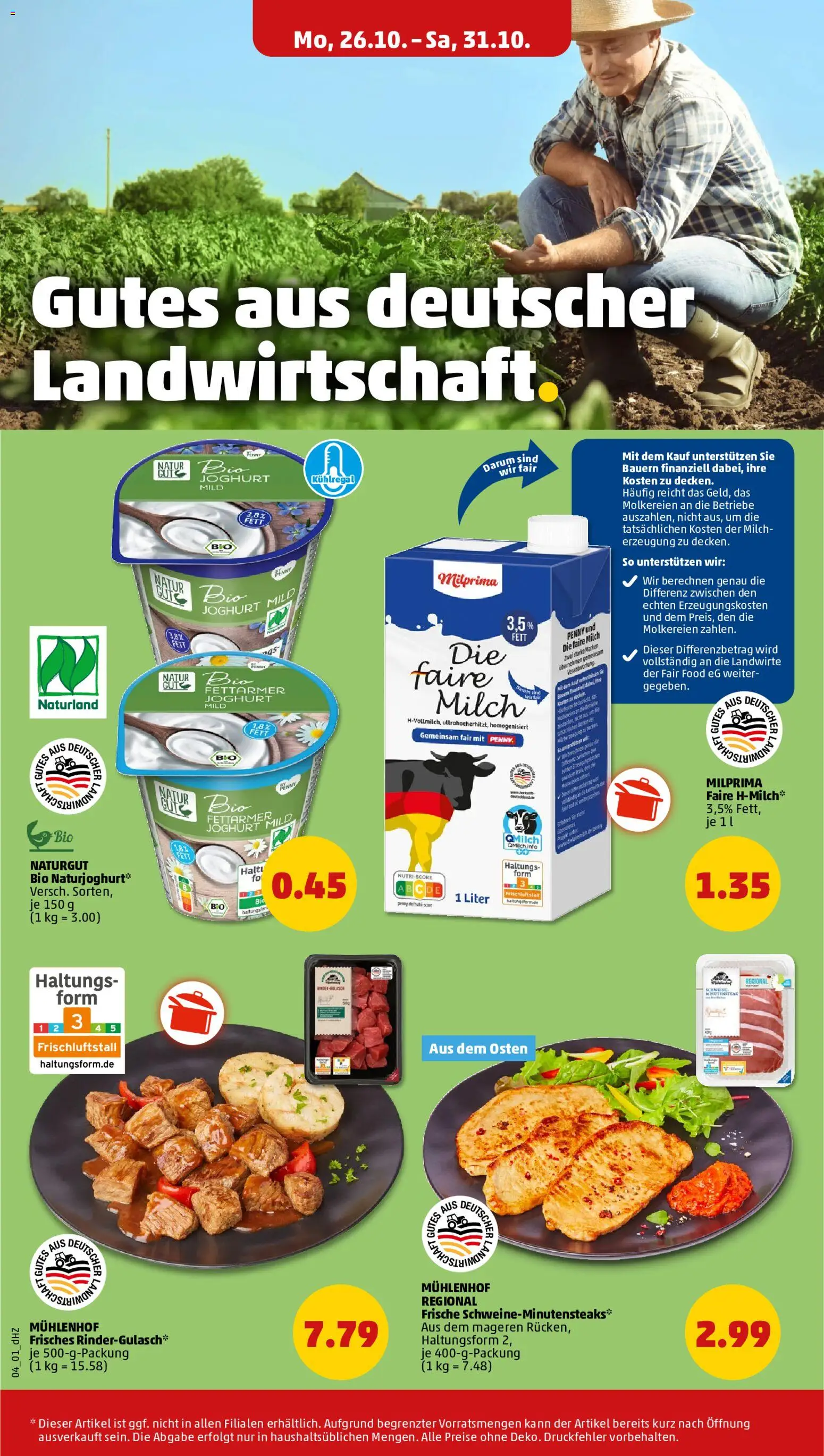 Vorschau von dem Prospekt des Geschäftes Penny, gültig ab dem 26.10.2026