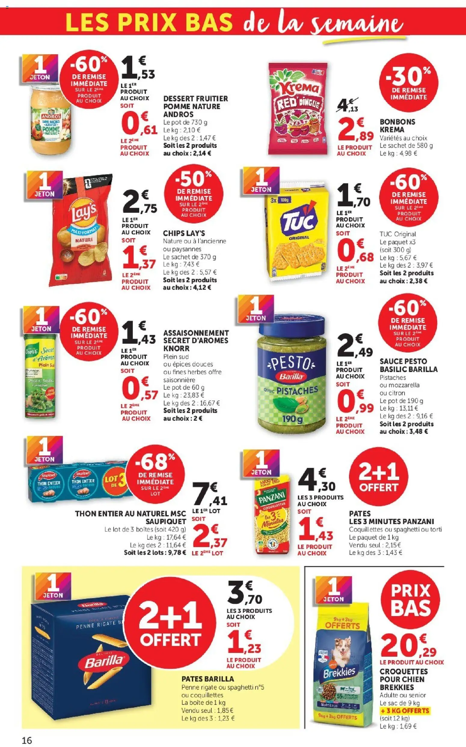 Prévisualisation de Hyper U catalogue du magasin Hyper U formulaire valide 08/09/2026 - Sac, Pâtes, Pesto, Thon, Spaghetti, Croquettes, Coquillettes, Barilla