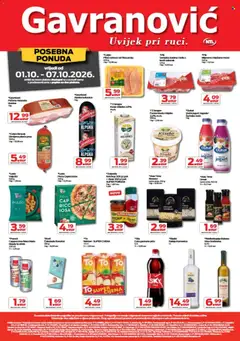 Pregled letka Gavranović Katalog trgovine Gavranović vrijedi od 01.10.2026