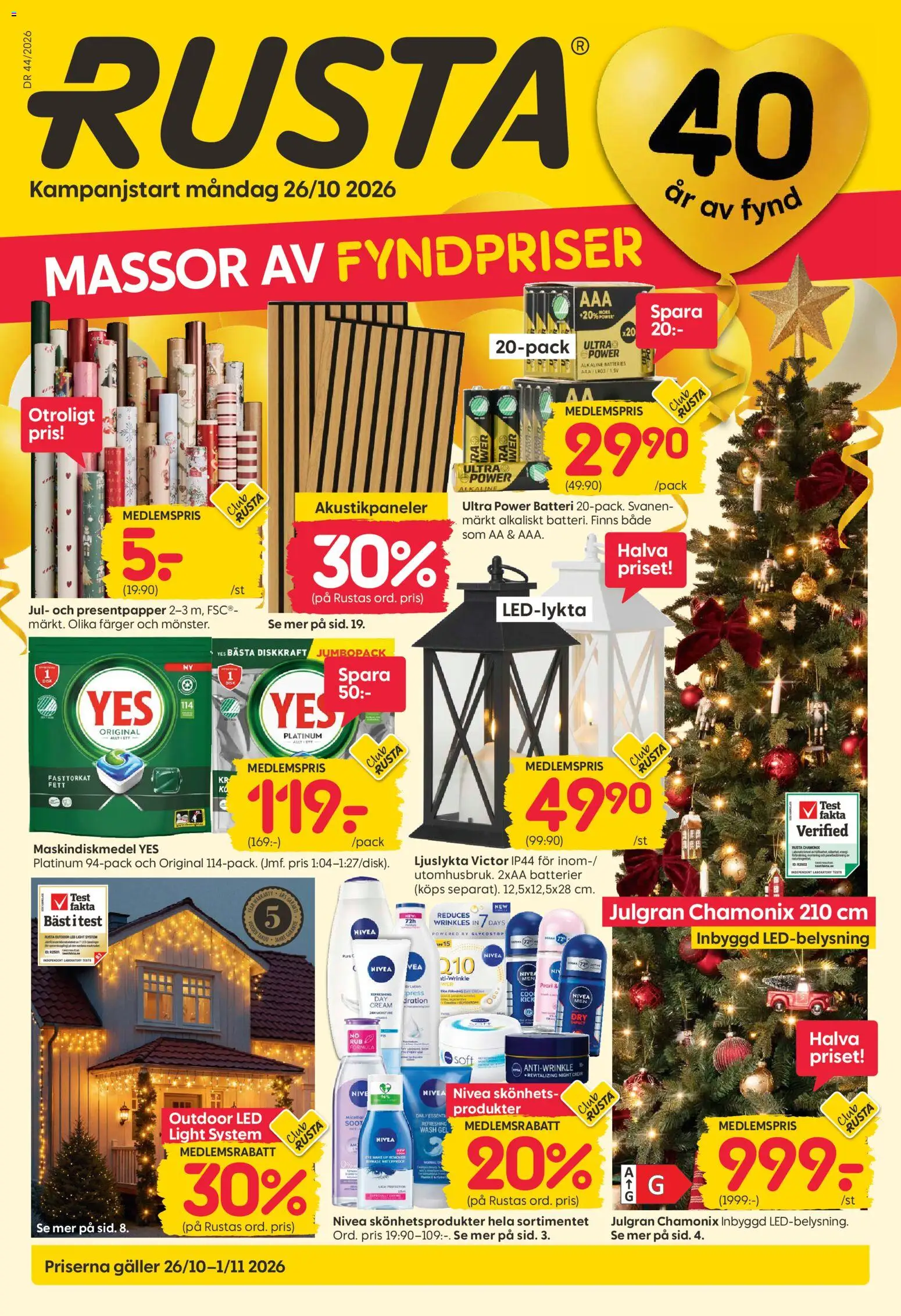 Förhandsgranska reklamblad Rusta erbjudanden från butik Rusta gäller från 26/10/2026