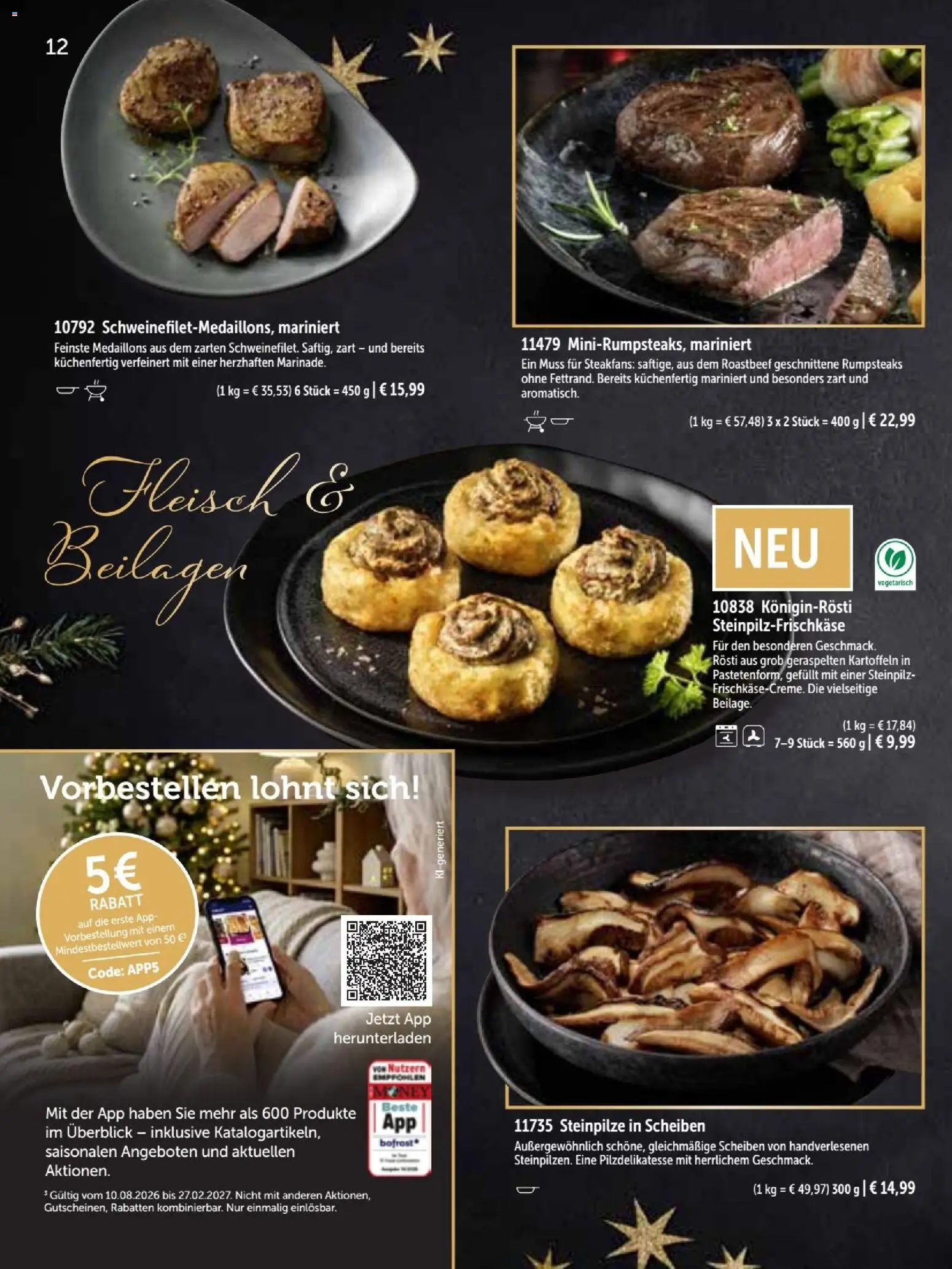 Vorschau von dem Prospekt des Geschäftes Bofrost, gültig ab dem 26.10.2026 - Roastbeef, Fleisch, Kartoffeln, Beilagen