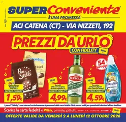 Anteprima dell'opuscolo SuperConveniente volantino Aci Catena dal negozio SuperConveniente valido da 02/10/2026