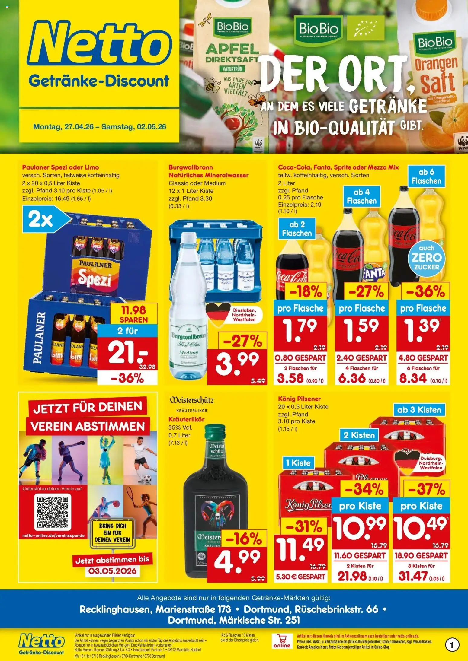 Vorschau von dem Prospekt des Geschäftes Netto Marken-Discount, gültig ab dem 27.04.2026