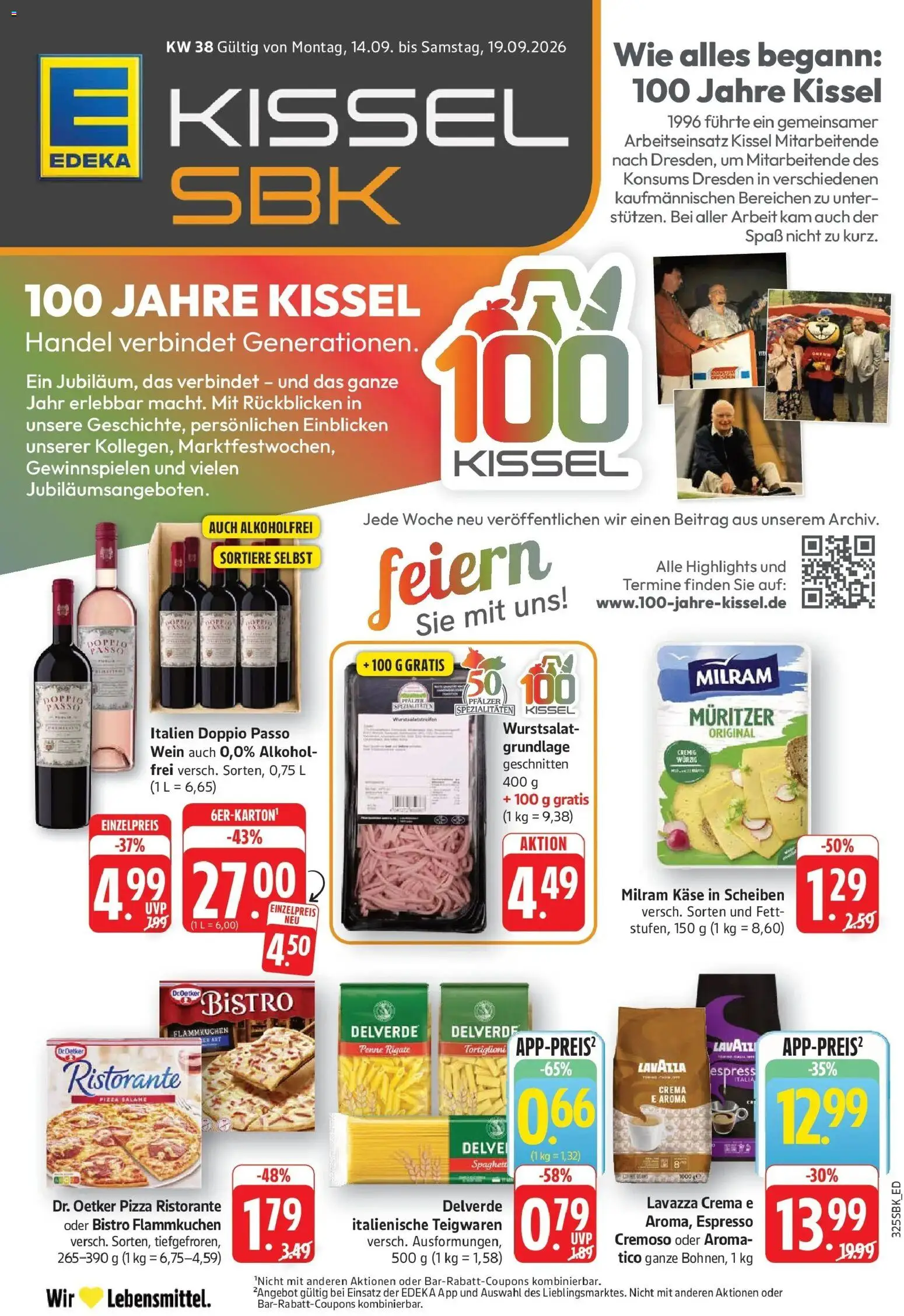 Vorschau von dem Prospekt des Geschäftes Edeka, gültig ab dem 14.09.2026