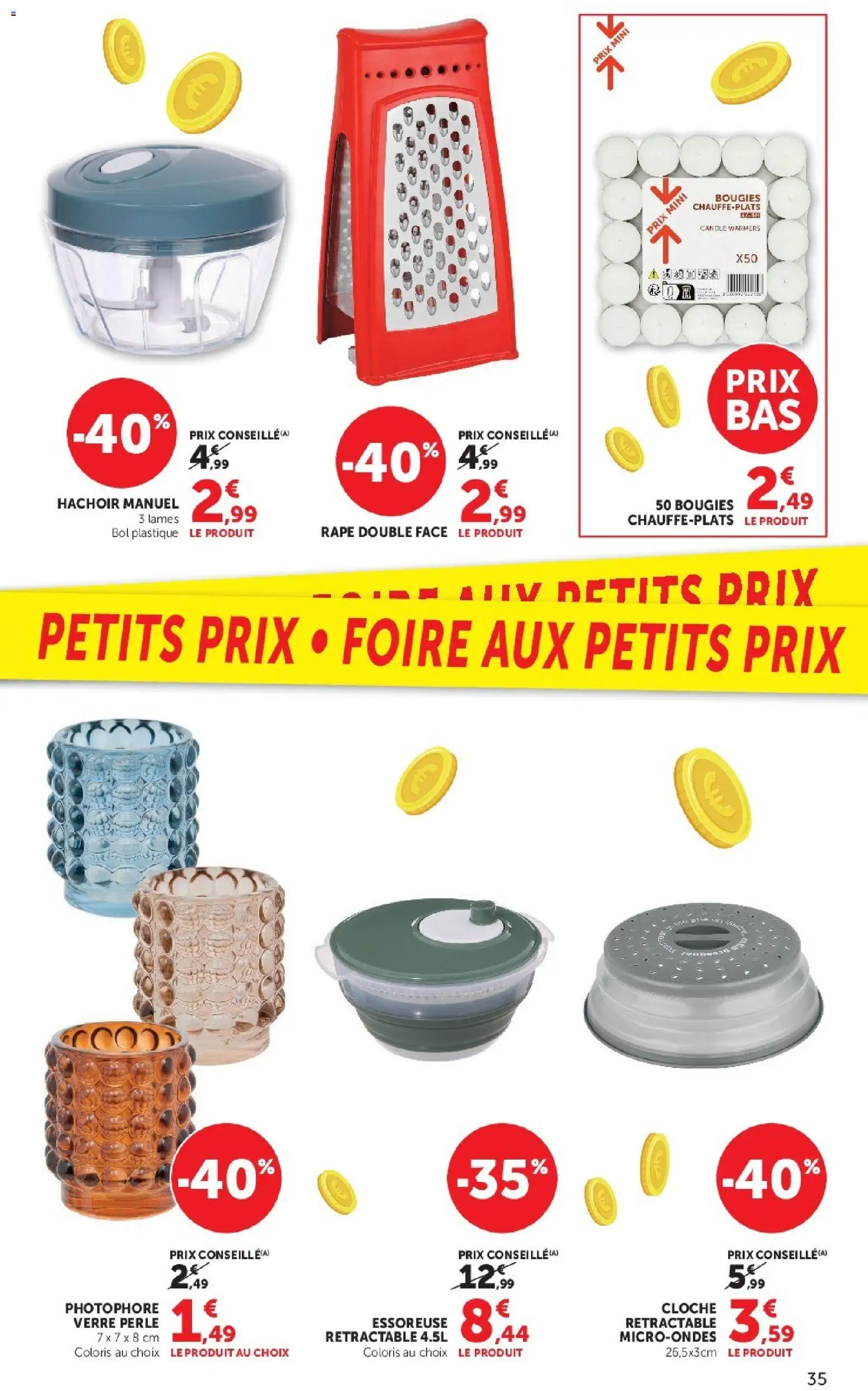 Prévisualisation de Super U catalogue du magasin Super U formulaire valide 08/09/2026 - Bougies, Bol, Cloche, Essoreuse, Râpe