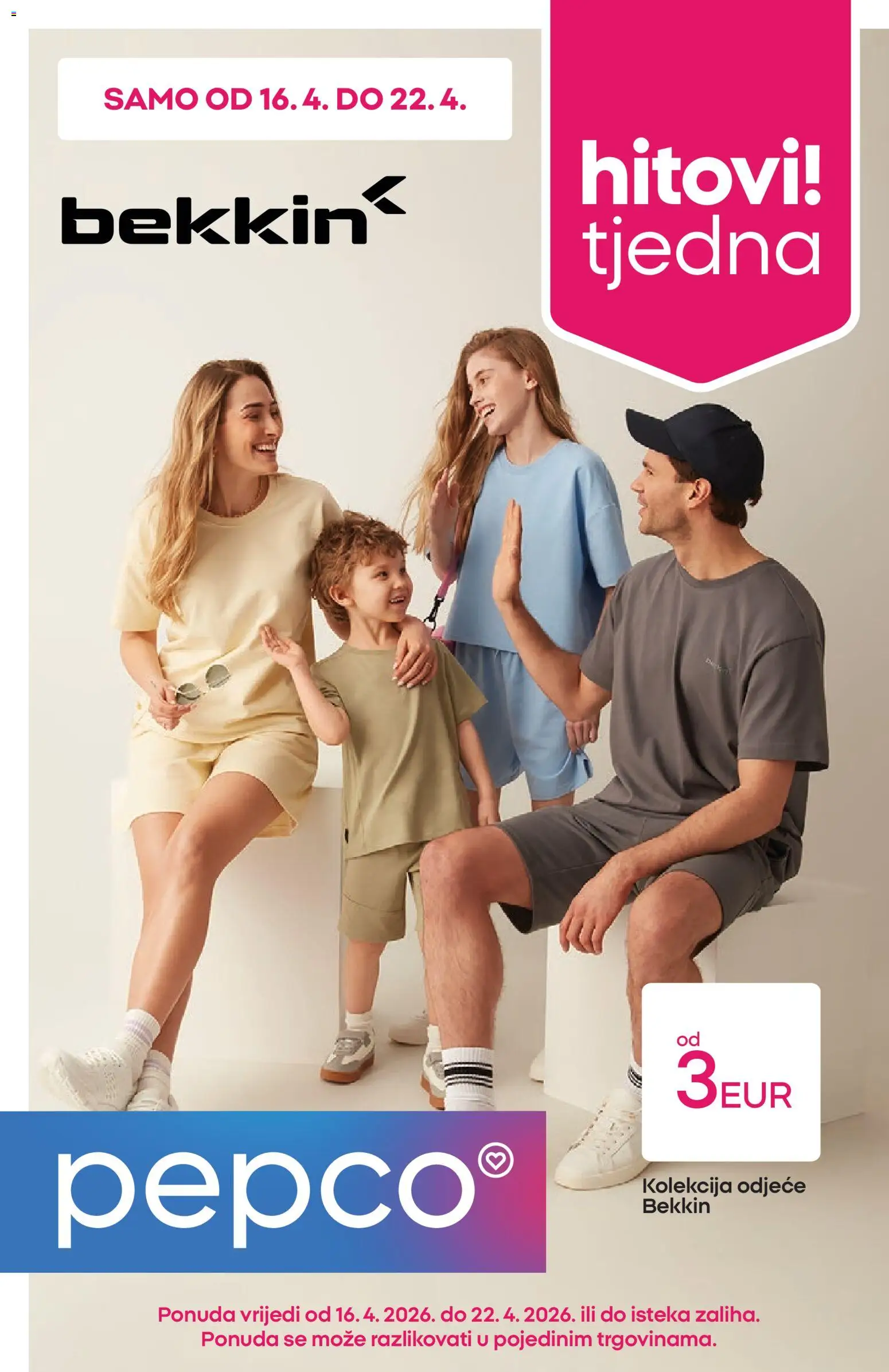 Pregled letka Pepco Katalog trgovine Pepco vrijedi od 16.04.2026