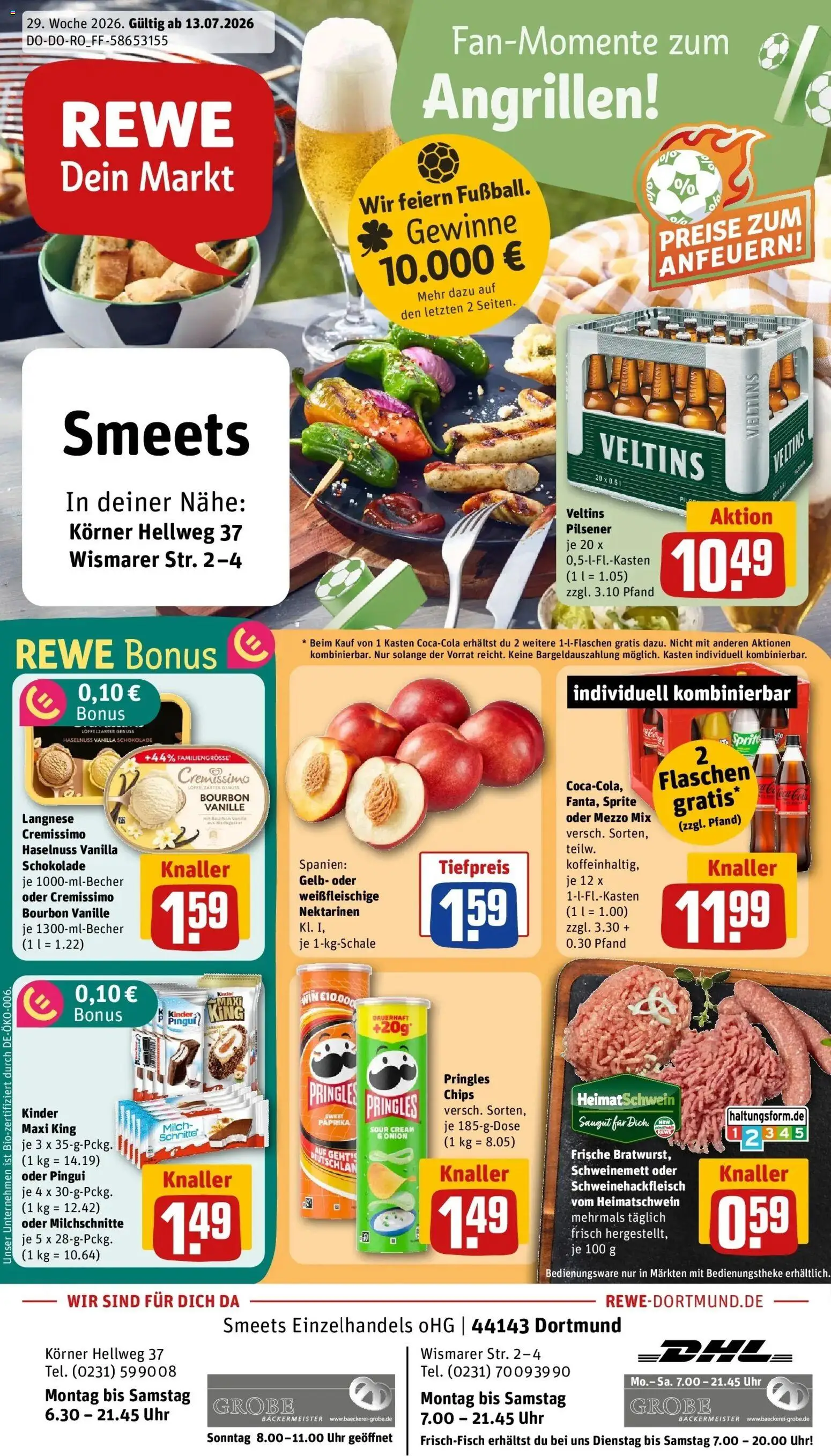 Vorschau von dem Prospekt des Geschäftes Rewe, gültig ab dem 13.07.2026