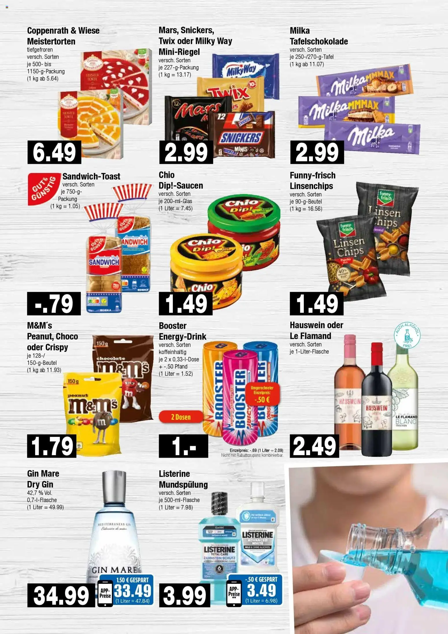 Vorschau von dem Prospekt des Geschäftes Edeka, gültig ab dem 26.10.2026 - Chips, Mars, Gin, Milka, Snickers, Twix, Listerine, M&M's