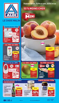 Prévisualisation de Aldi Folder de la semaine 25 du magasin Aldi formulaire valide 15/06/2026
