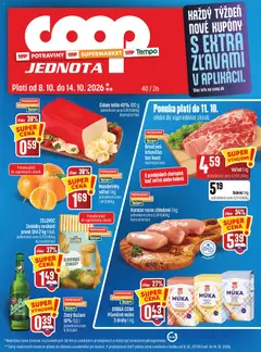 Náhľad COOP Jednota letáku platného od 08.10.2026