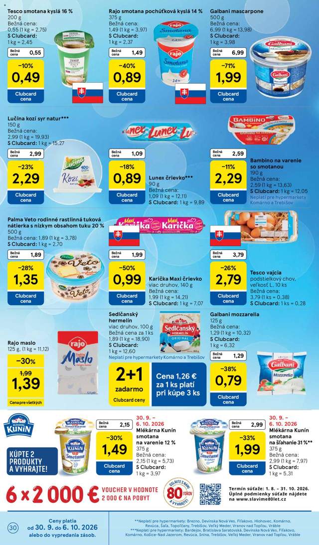 Nový Tesco leták od 30.09.