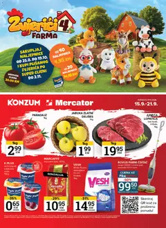 Pregled letka KONZUM katalog trgovine KONZUM vrijedi od 15.09.2026