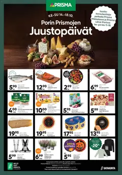 Kaupan Prisma Prisma Juustopäivät esikatselu, voimassa 14/10/2026