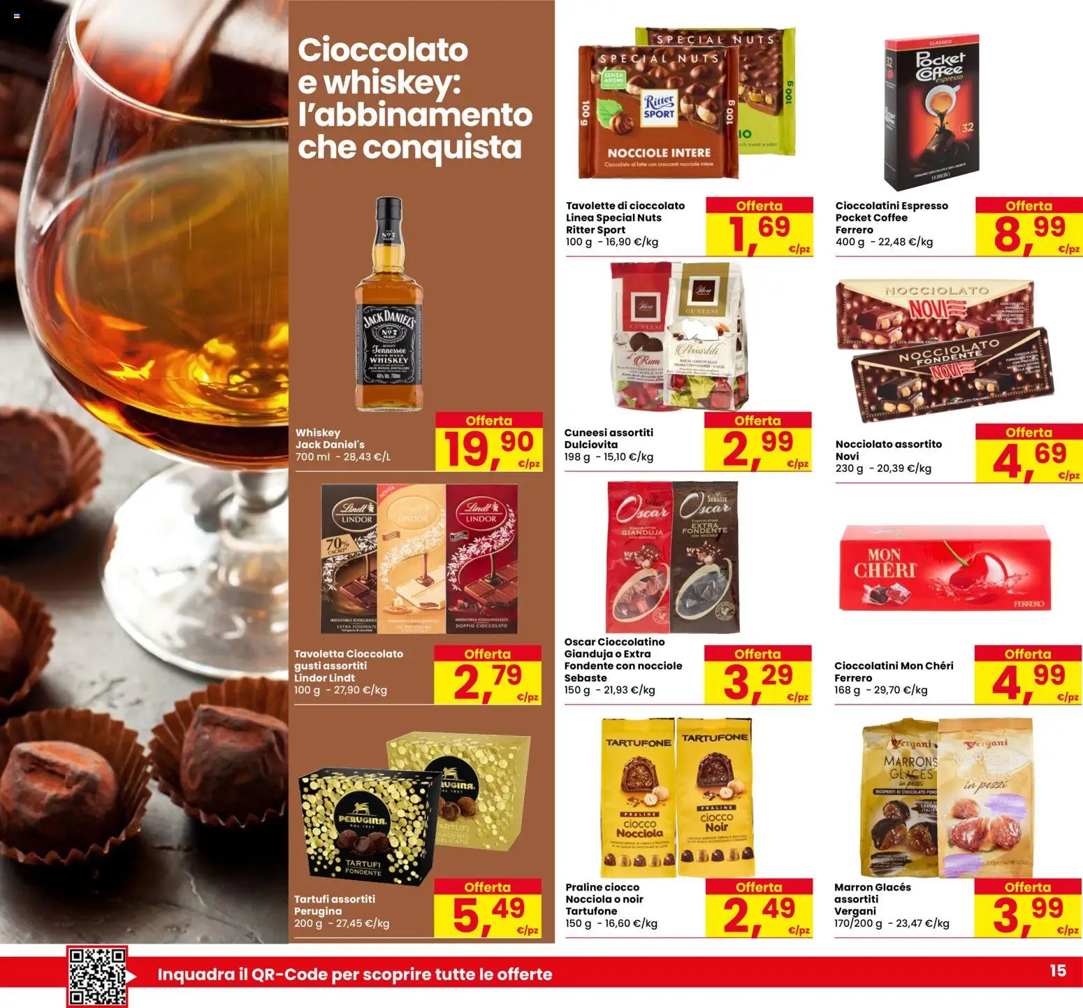 Anteprima dell'opuscolo Eurospar volantino Chirignago dal negozio Eurospar valido da 29/10/2026 - Latte, Cioccolato, Lindt, Nocciole, Cacao, Cioccolatini, Tavoletta, Jack Daniel’s