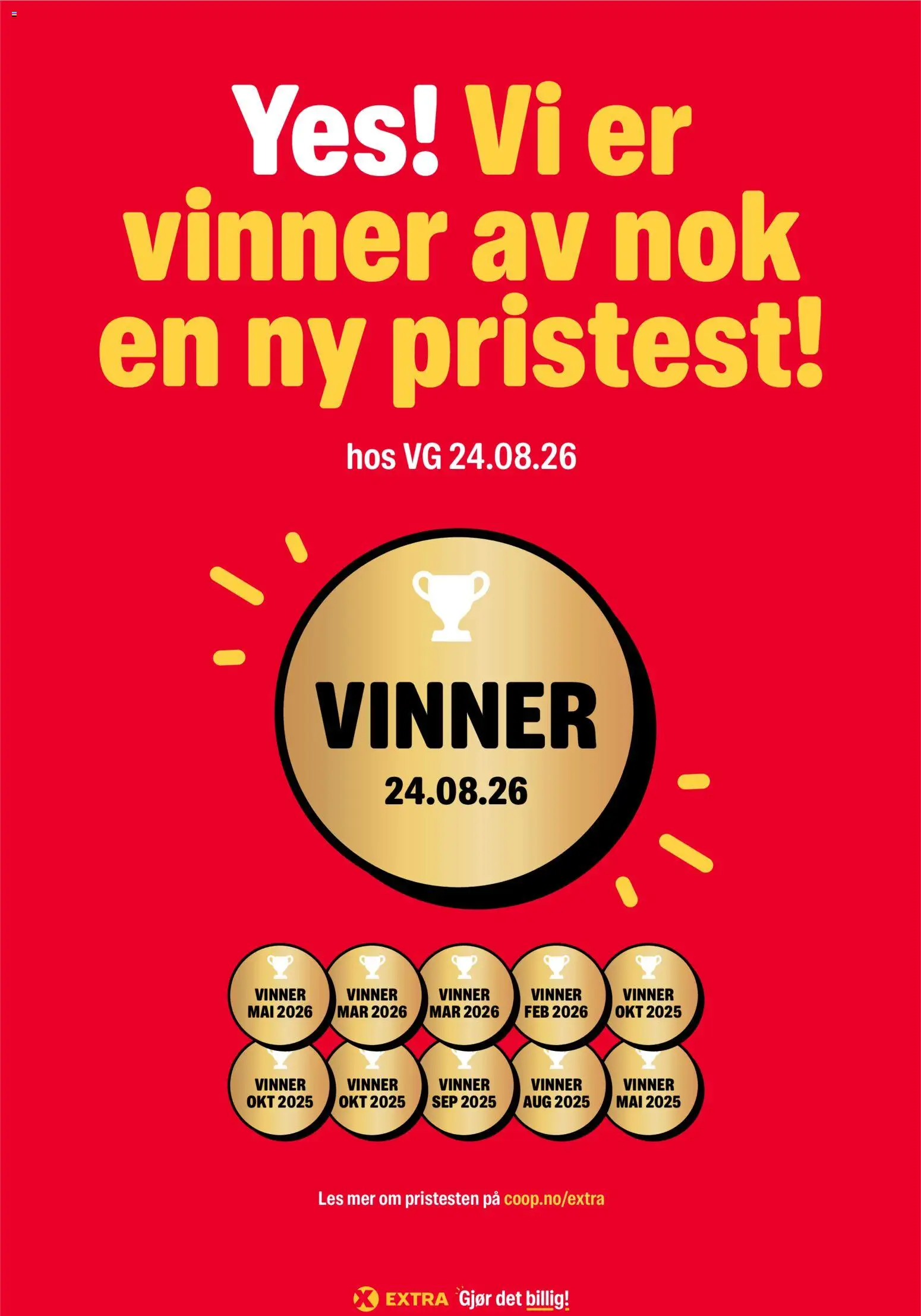 Forhåndsvis Coop Extra kundeavis fra butikk Coop Extra gyldig fra 21/09/2026