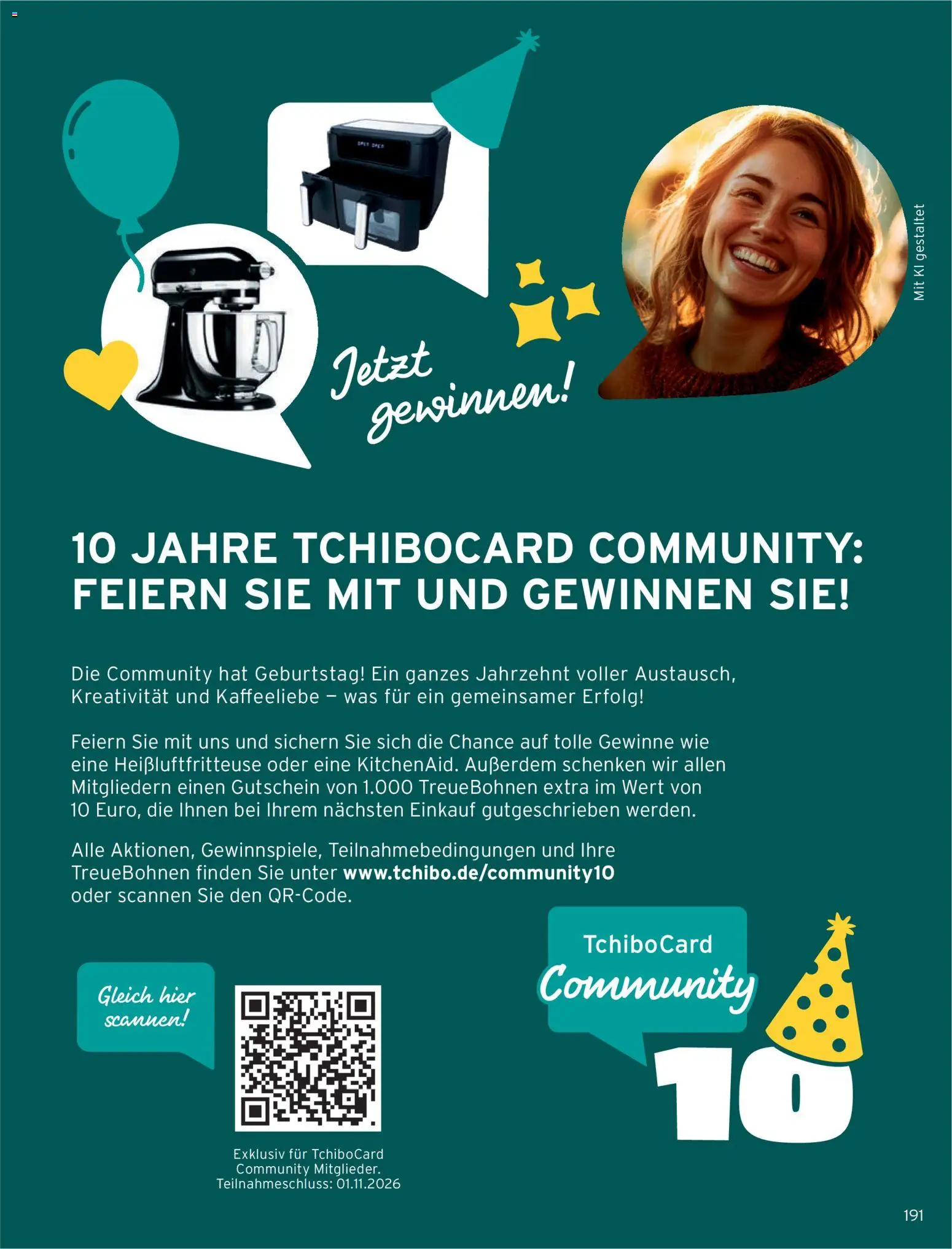 Vorschau von dem Prospekt des Geschäftes Tchibo, gültig ab dem 01.11.2026 - Heißluftfritteuse