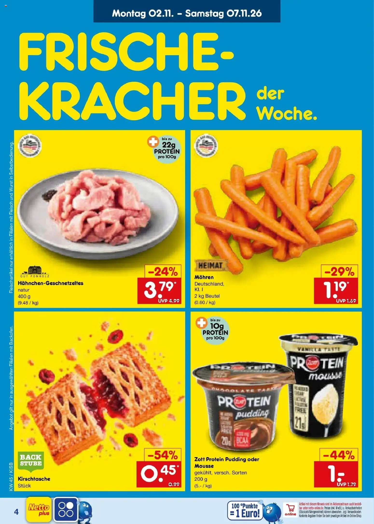 Vorschau von dem Prospekt des Geschäftes Netto Marken-Discount, gültig ab dem 02.11.2026 - Wurst, Fleisch, Pudding, Mohren