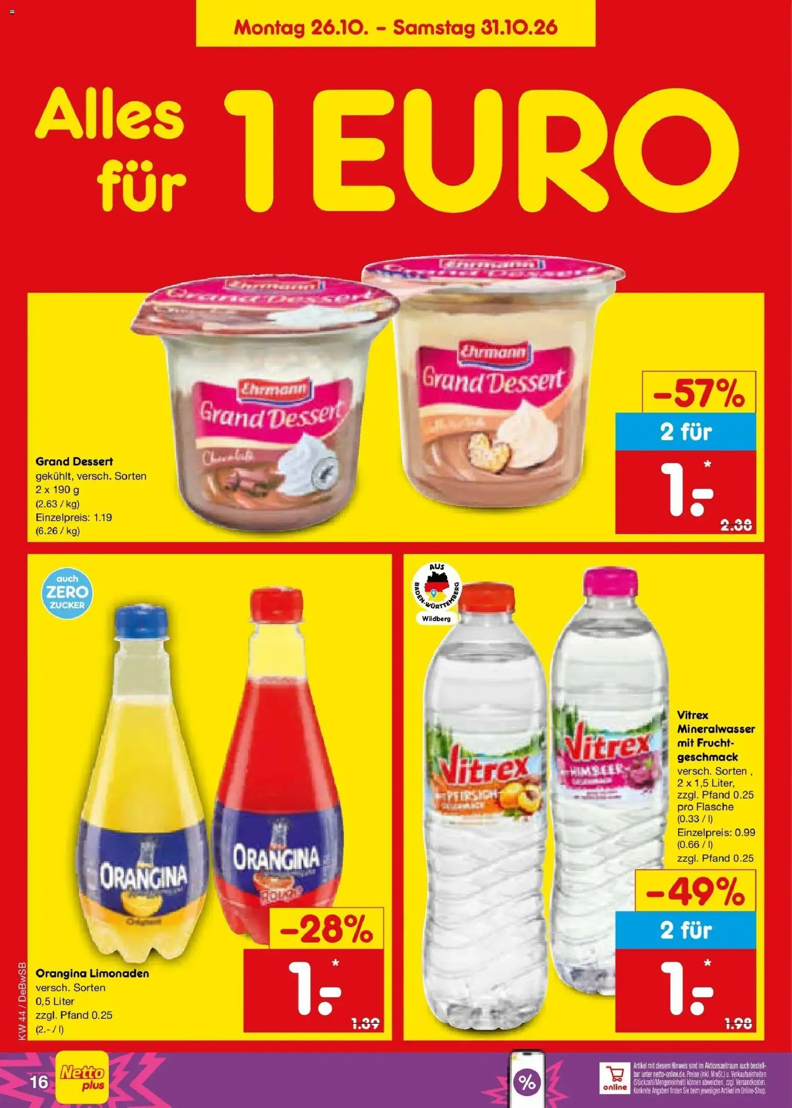 Vorschau von dem Prospekt des Geschäftes Netto Marken-Discount, gültig ab dem 26.10.2026