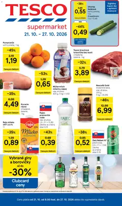 Náhľad Tesco letáku platného od 21.10.2026
