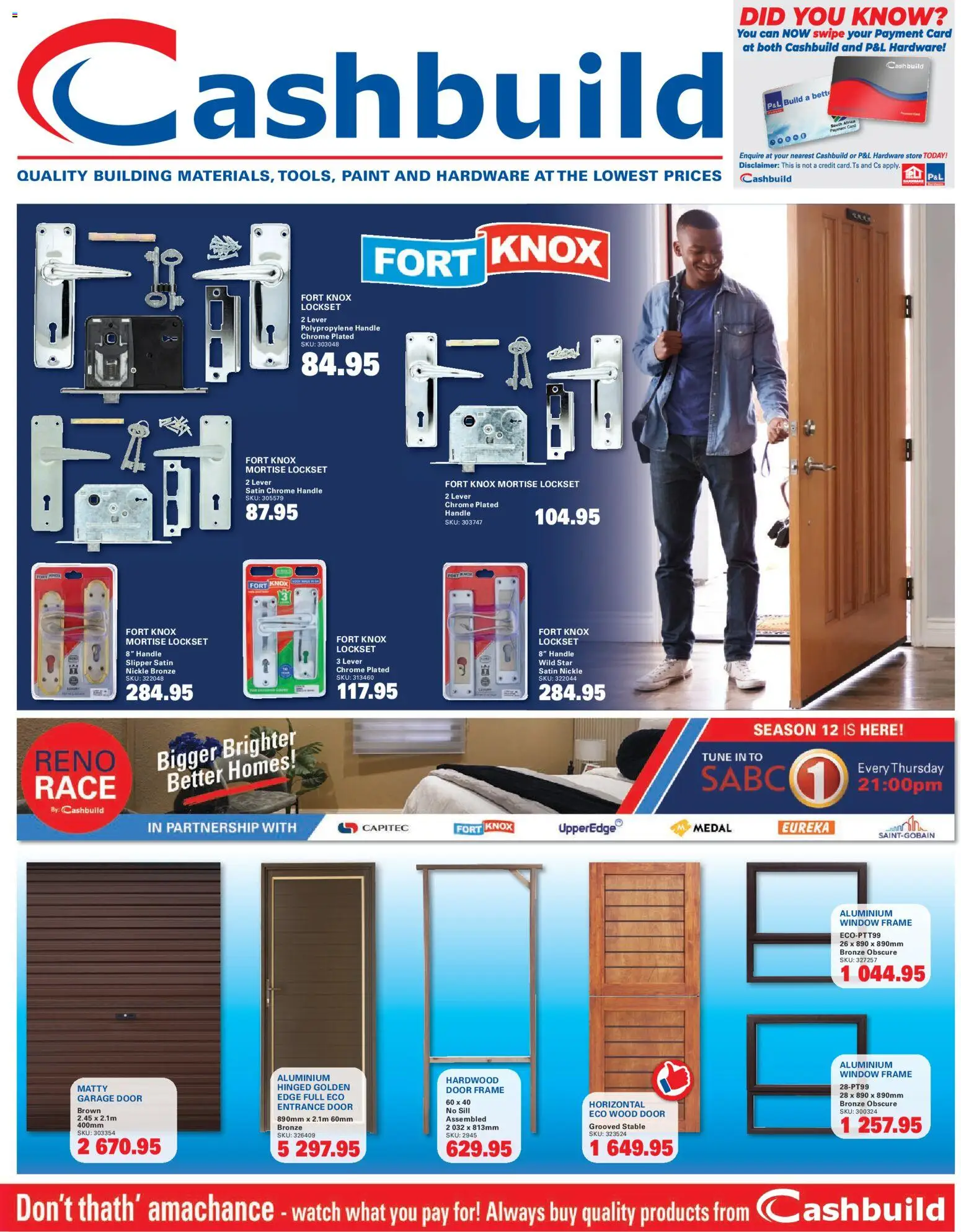 Preview of Cashbuild flyer valid from 19/10/2026 - Watch, Paint, Frame, Door frame