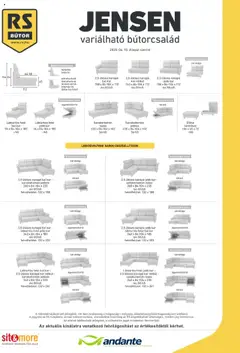 RS Bútor - Jensen elemjegyzék megtekintése, amely érvényes 2025.06.10.-től