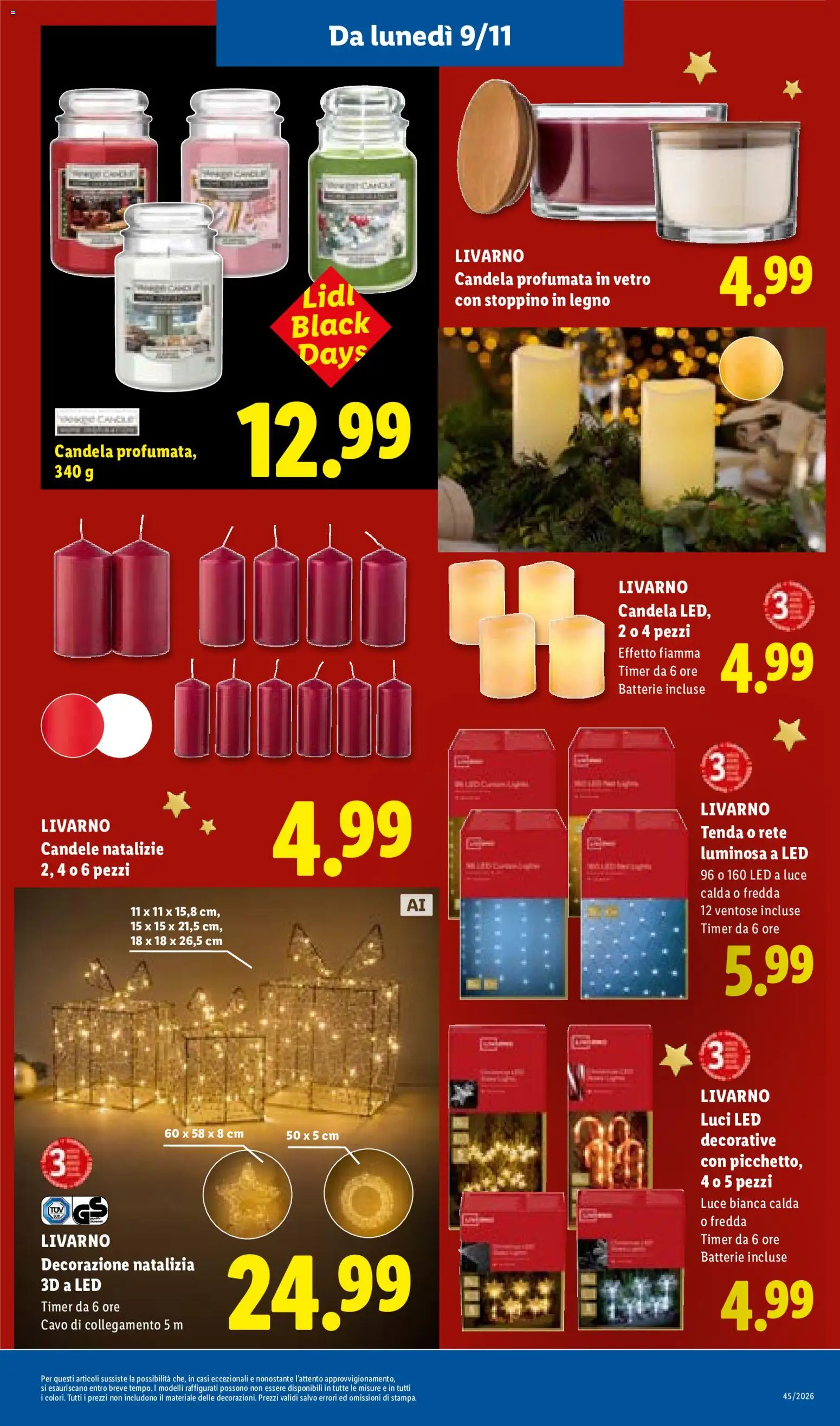 Anteprima dell'opuscolo Lidl volantino Sicilia dal negozio Lidl valido da 02/11/2026 - Candela, Tenda, Cavo, Candele, Decorazione, Batterie