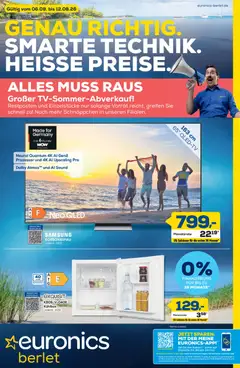 Vorschau von dem Prospekt des Geschäftes Euronics, gültig ab dem 06.08.2026