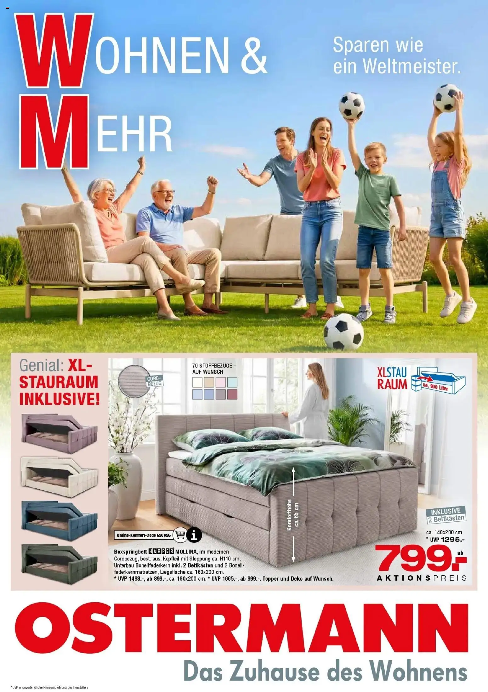 Vorschau von dem Prospekt des Geschäftes Ostermann, gültig ab dem 20.06.2026 - Boxspringbett, Topper