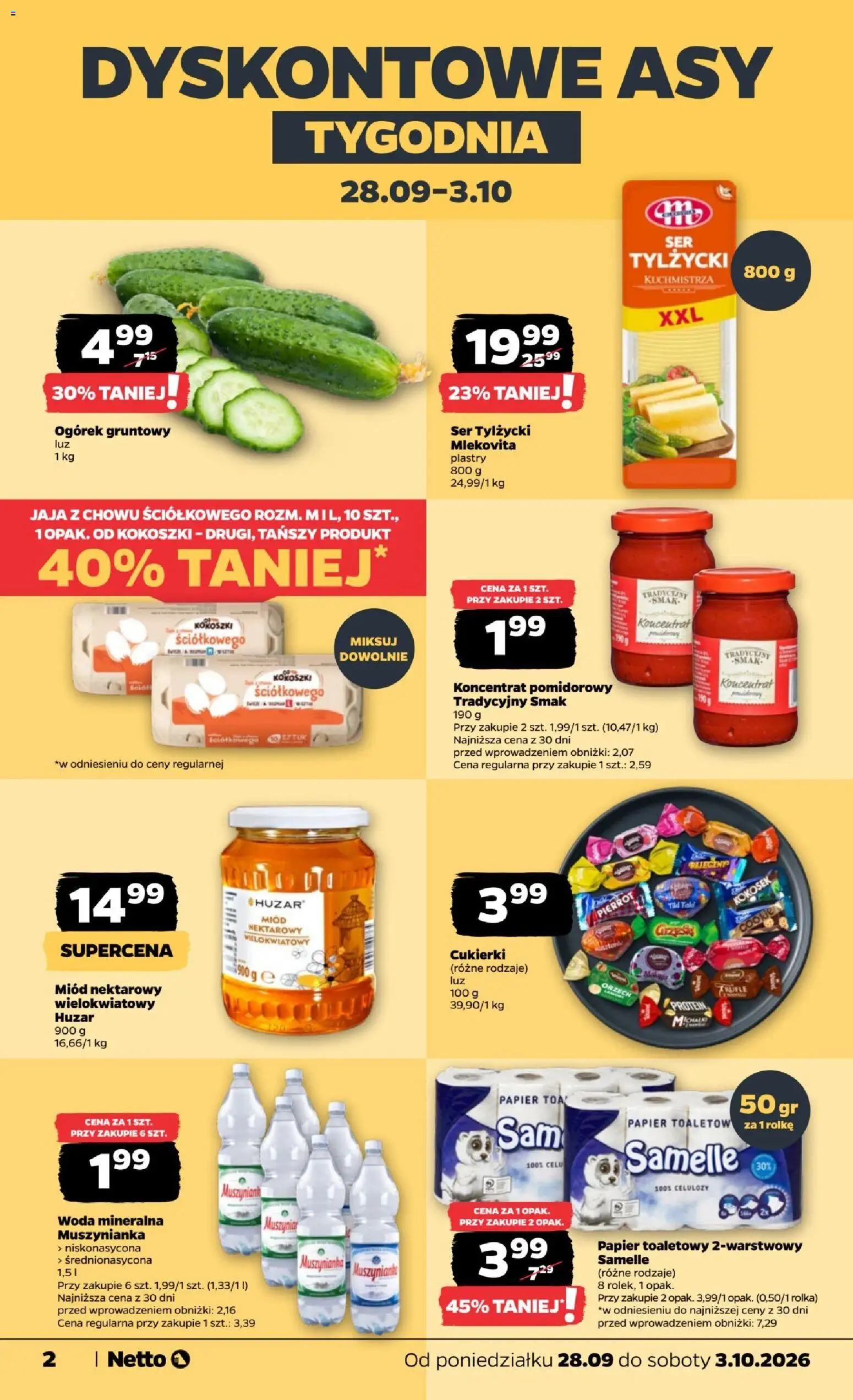 Pogląd gazetki "Netto gazetka od poniedziałku" ze sklepu Netto ważnej od 28.09.2026
