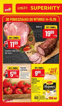 Pogląd gazetki "POLOmarket gazetka - Super Hity" ze sklepu POLOmarket ważnej od 14.09.2026