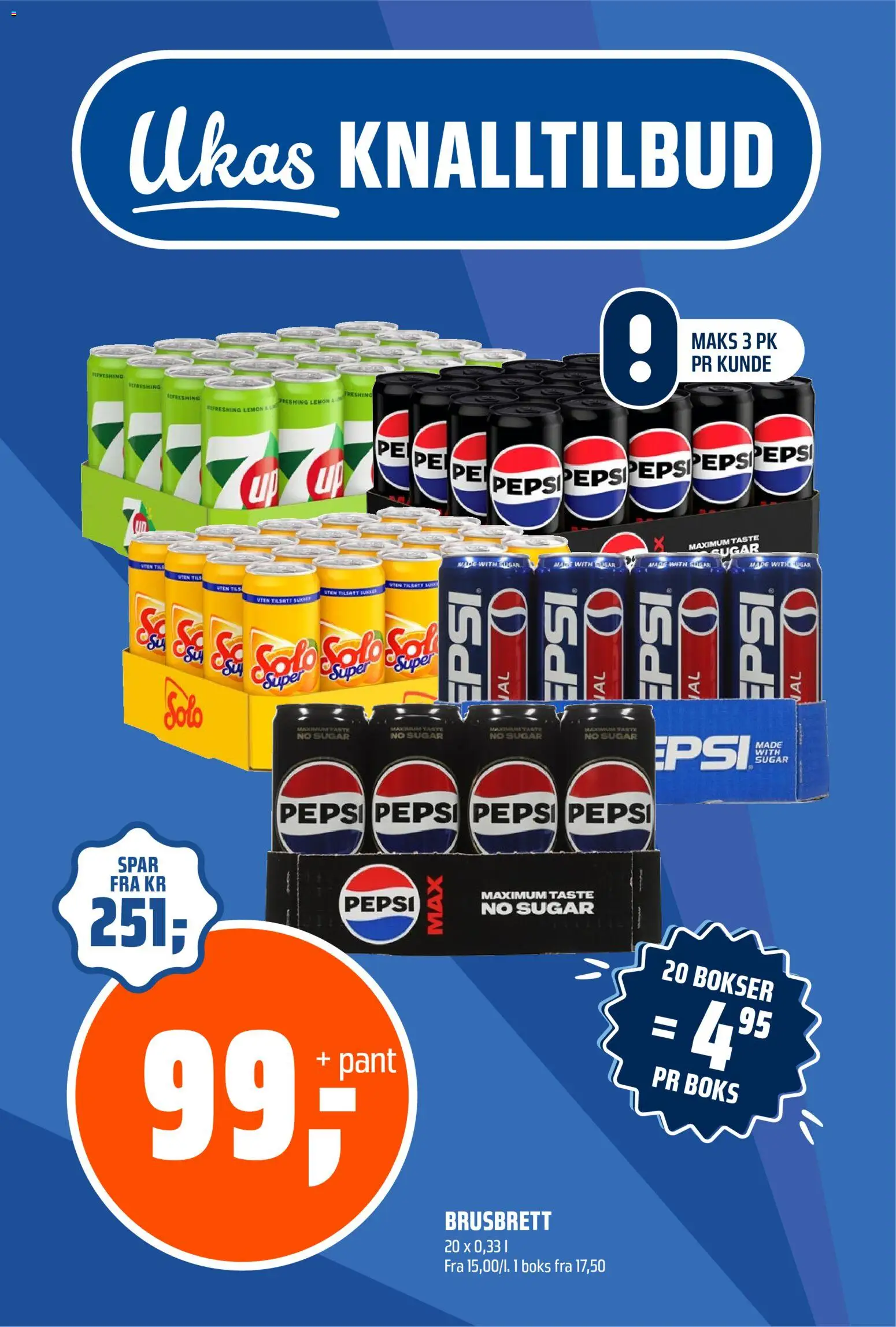 Forhåndsvis Coop Obs kundeavis fra butikk Coop Obs gyldig fra 18/10/2026 - 1, Pepsi, Boks